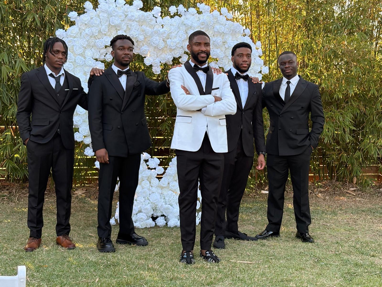 Groom and groomsmen styling